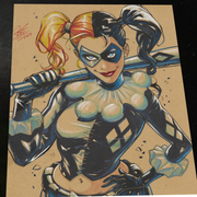 Harley Quinn Print - Marvel art print by Keyeske