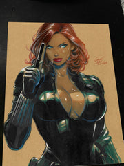 Black Widow - Marvel art print by Keyeske