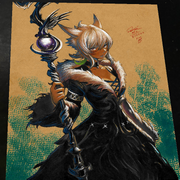 Y'shtola Rhul Final Fantasy XIV art print by Keyeske