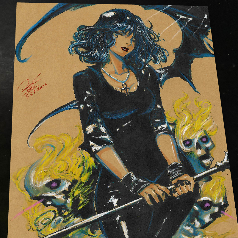 Death of the Endless Art Print Signed 8.5x11 | Art by Keyeske
