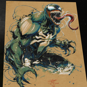 Venom Art Print Signed 8.5x11 | Art by Keyeske