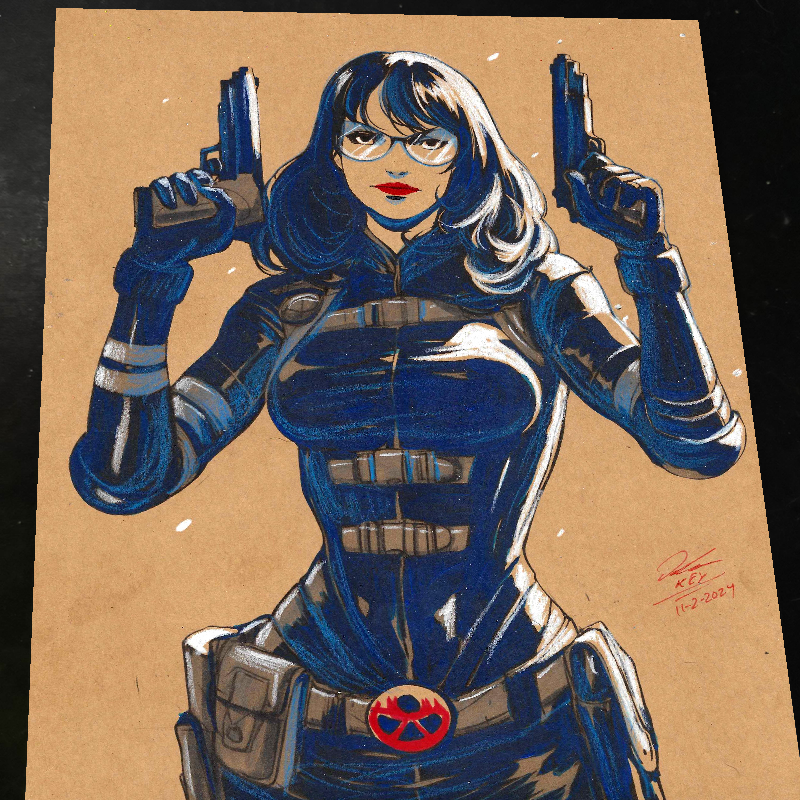 Baroness G.I. Joe Art Print Signed 8.5x11 | Art by Keyeske