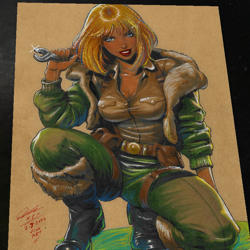 Cover Girl G.I. Joe Art Print Signed 8.5x11 | Art by Keyeske