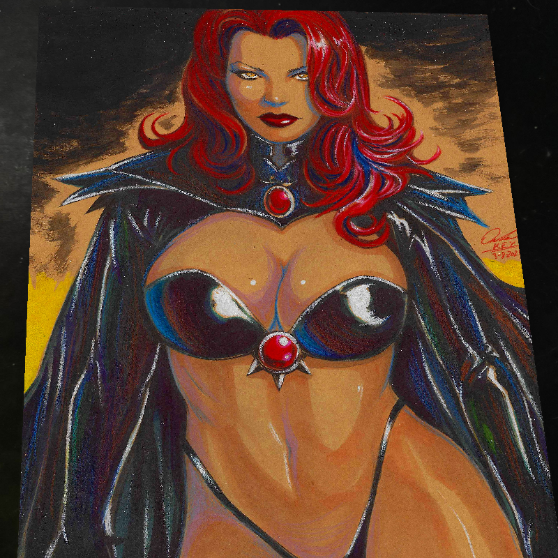 Goblin Queen X-Men Art Print Signed 8.5x11 | Art by Keyeske