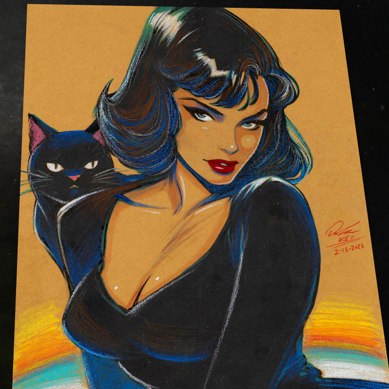 Catwoman - Marvel art print by Keyeske