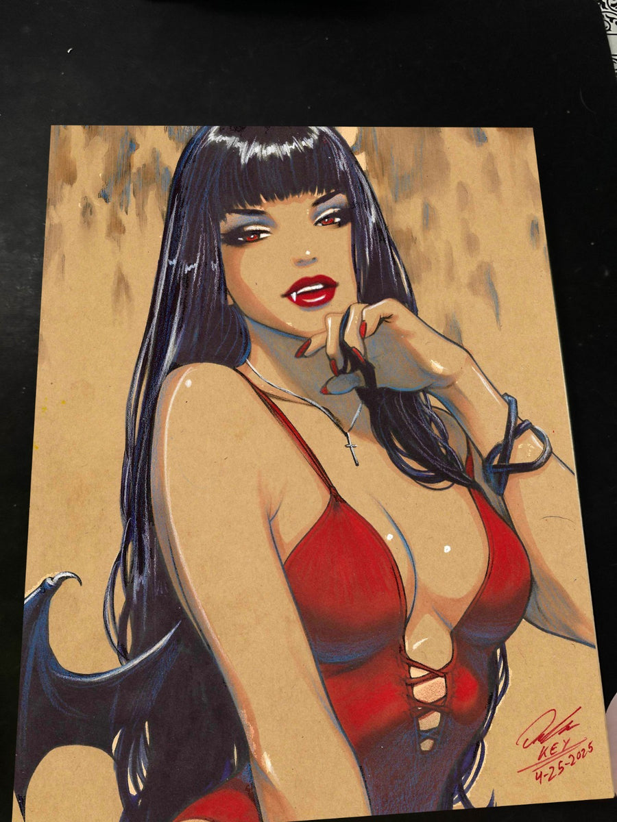 Vampirella Art Print Signed 8.5x11 Art by Keyeske