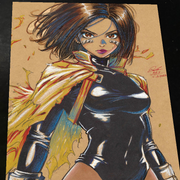 Battle Angel Alita Manga Art Print Signed 8.5x11 | Art by Keyeske