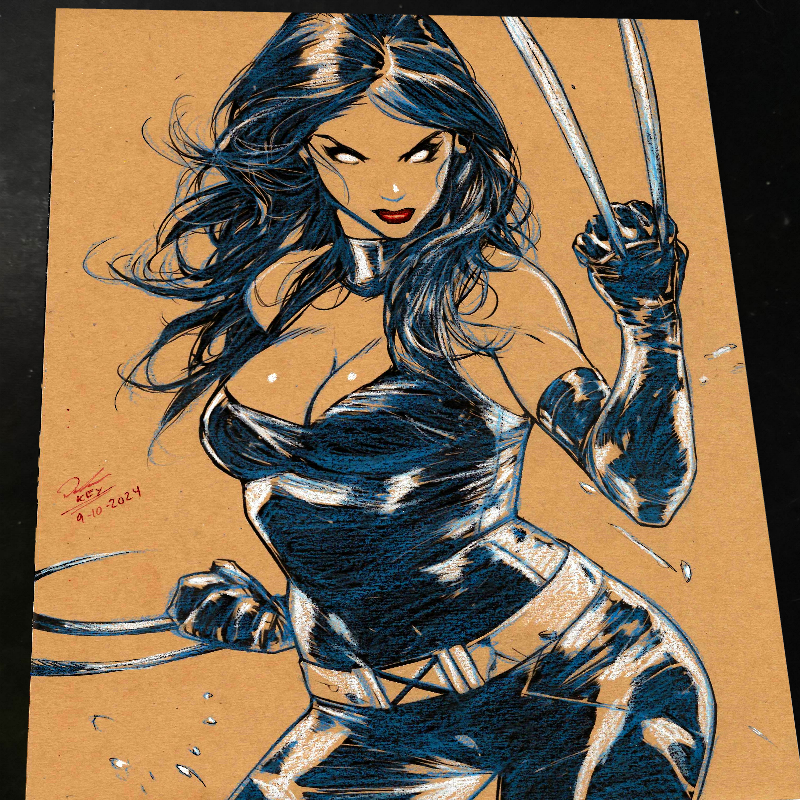 X-23 X-Men Art Print Signed 8.5x11 | Art by Keyeske