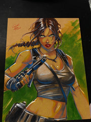 Lara Croft Art Print 8.5x11 Art by Keyeske - Marvel art print by Keyeske
