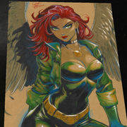 Hawkgirl - Marvel art print by Keyeske