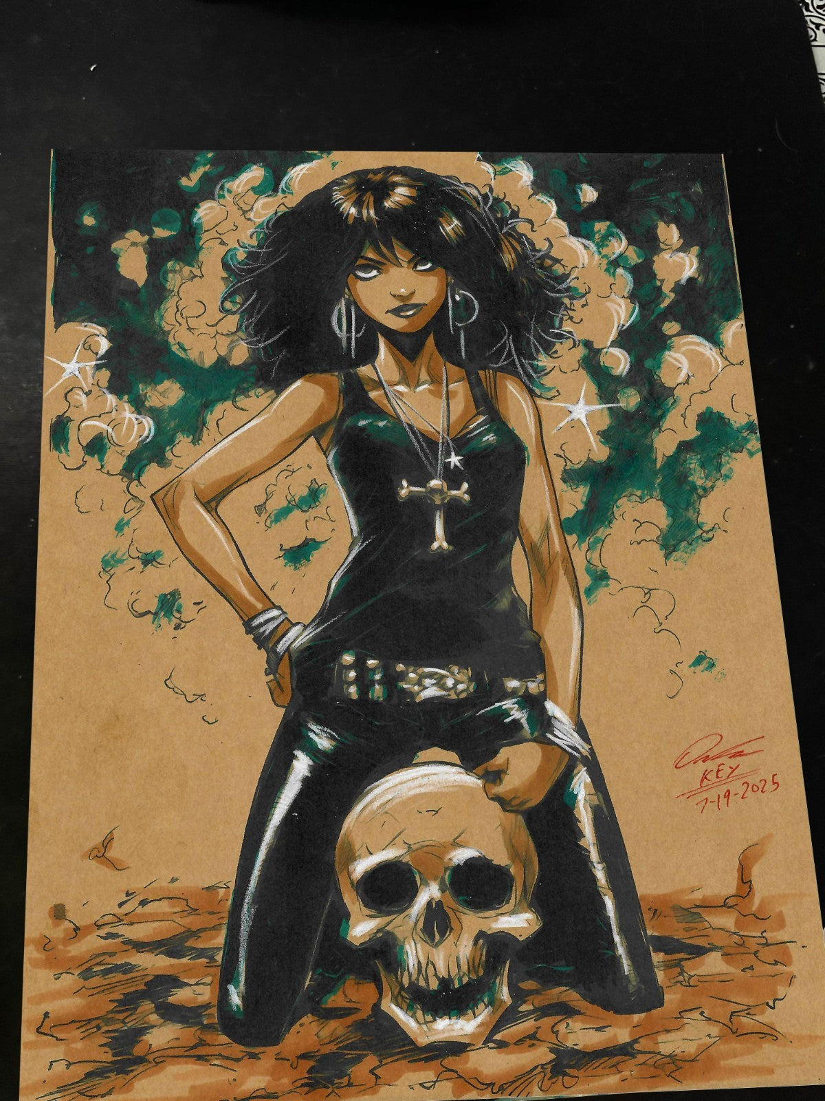 Death of the Endless Art Print Signed 8.5x11 | Art by Keyeske