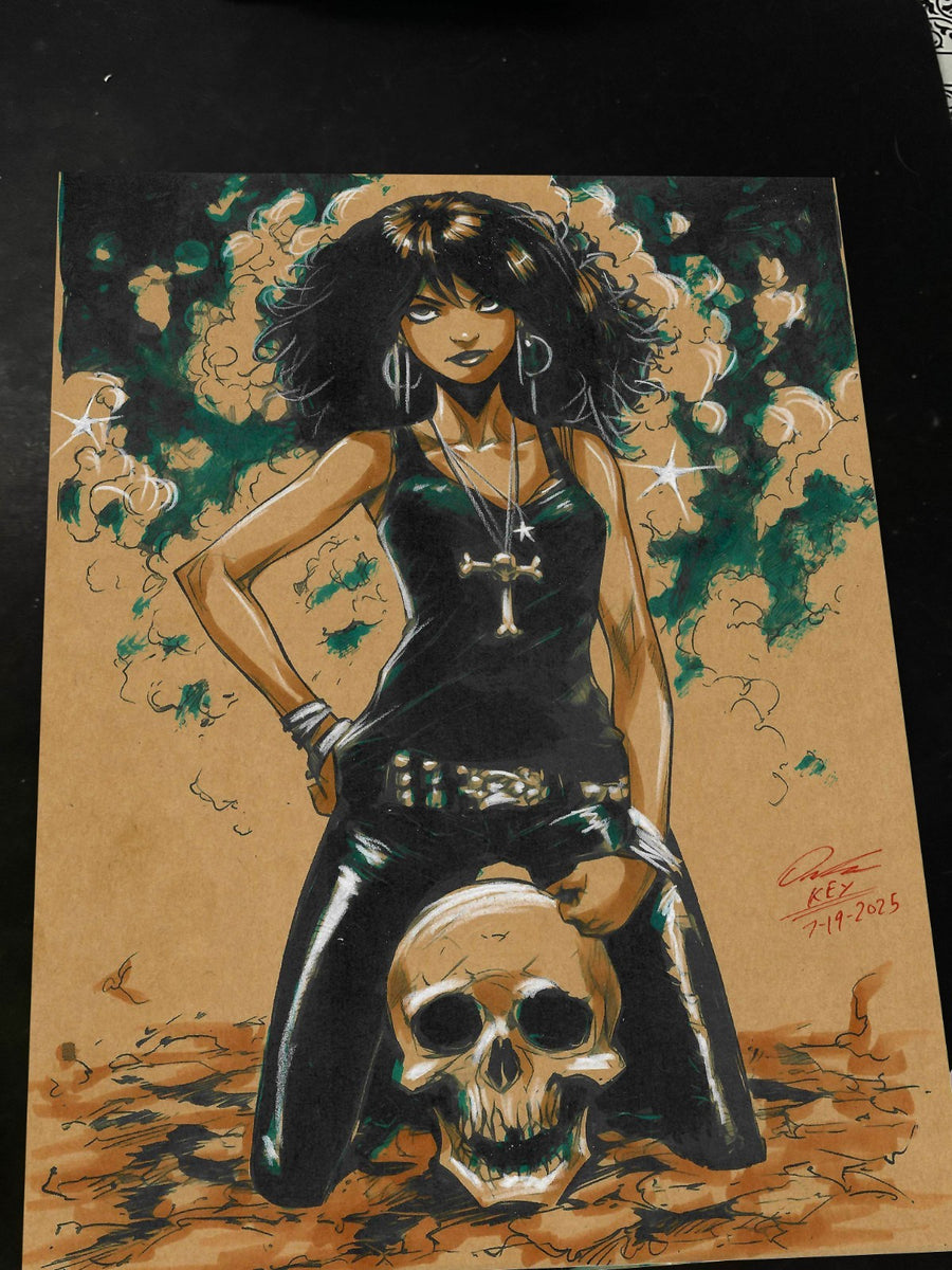Death of the Endless Art Print Signed 8.5x11 | Art by Keyeske