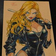 Black Canary art print by Keyeske