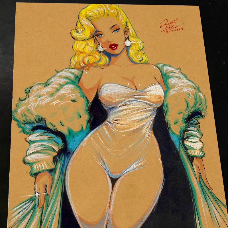 Emma Frost X-Men art print by Keyeske