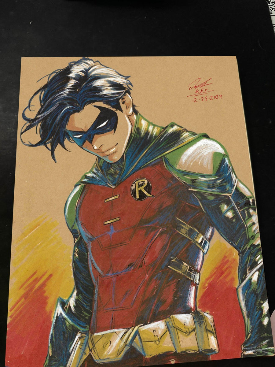 Robin - Marvel art print by Keyeske