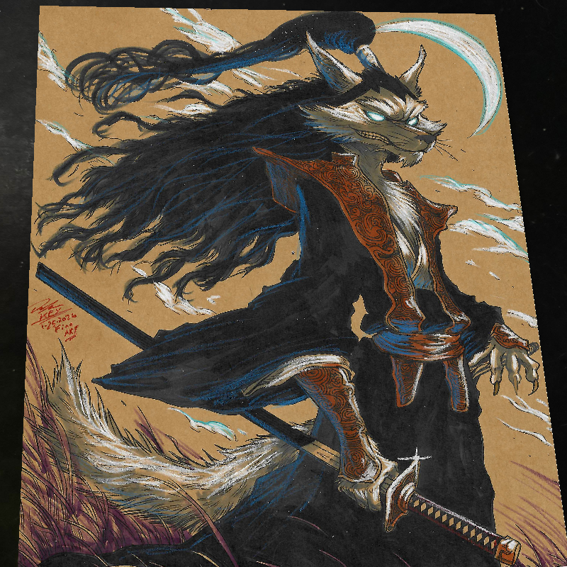 Jei Usagi Yojimbo Art Print Signed 8.5x11 | Art by Keyeske