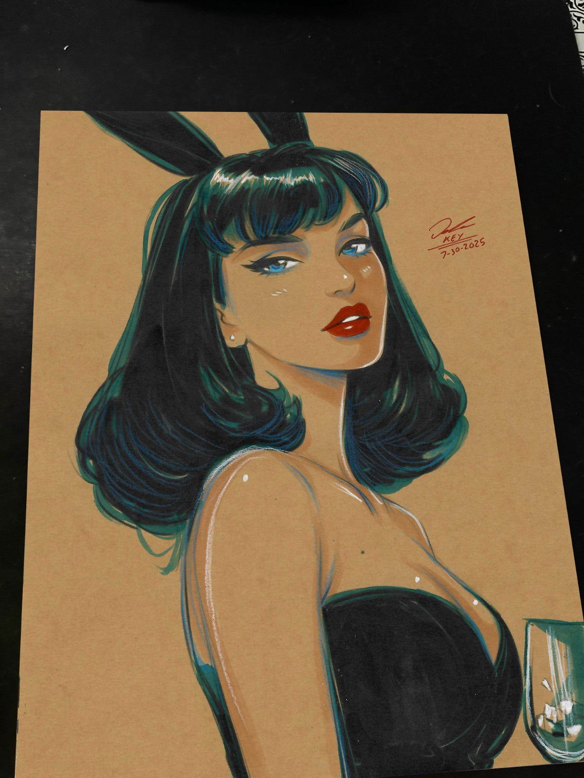 Catwoman Art Print Signed 8.5x11 | Art by Keyeske