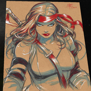 Elektra Art Print Signed 8.5x11 | Art by Keyeske