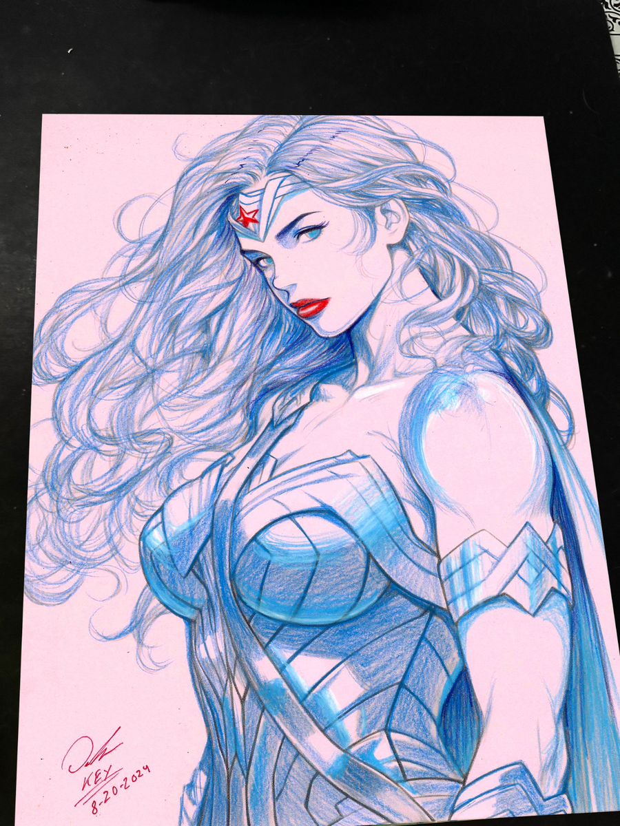 Wonder Woman art print by Keyeske
