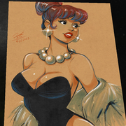 Wilma Flintstone The Flintstones art print by Keyeske