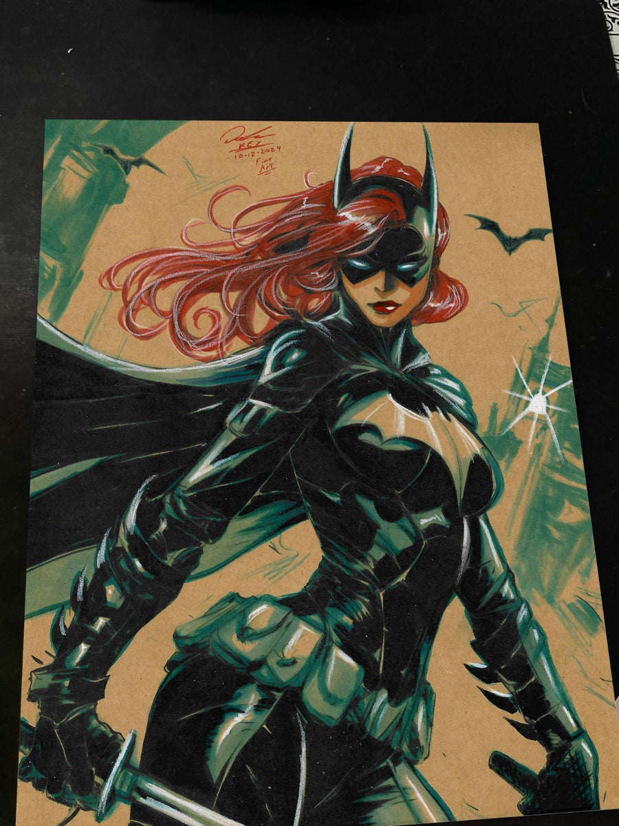 Batgirl Art Print Signed 8.5x11 | Art by Keyeske