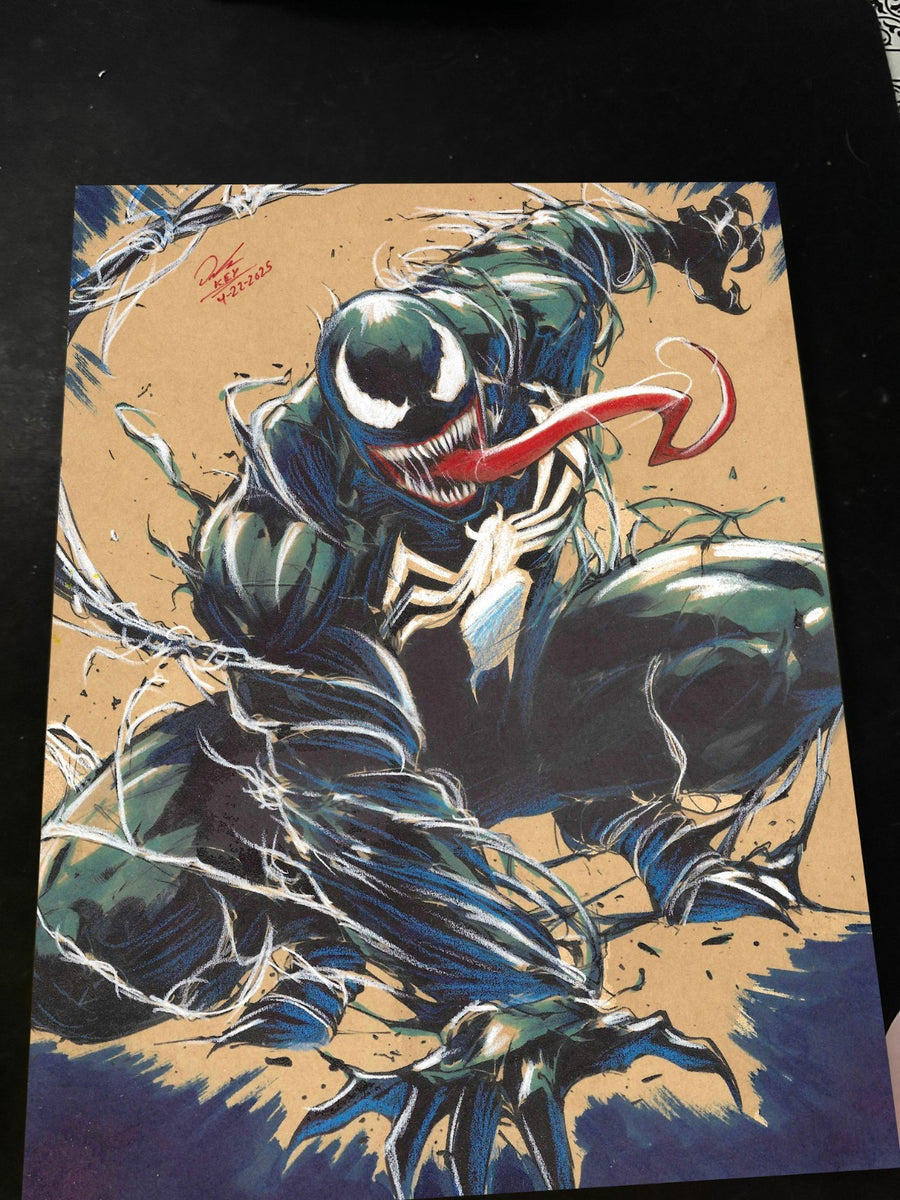 Venom Art Print Signed 8.5x11 | Art by Keyeske