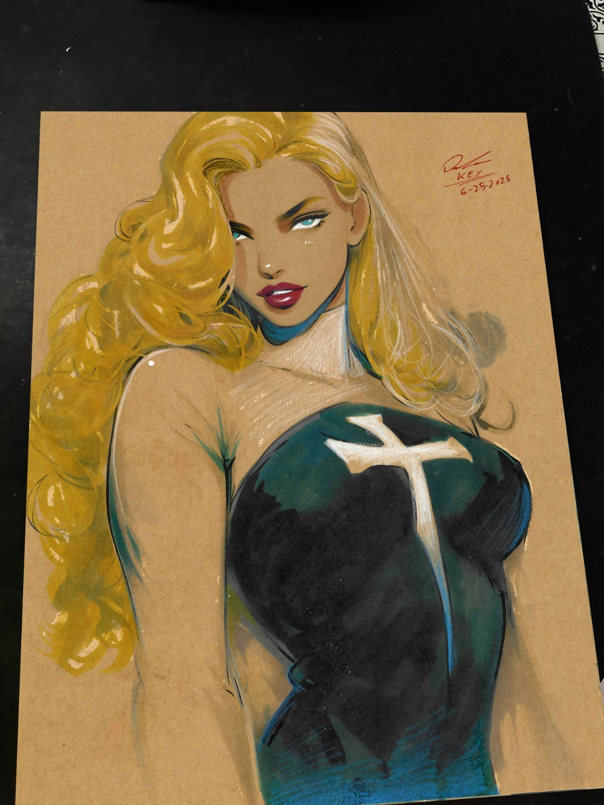 Dagger Art Print Signed 8.5x11 | Art by Keyeske