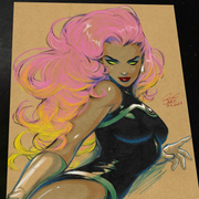 Starfire - DC Comics art print by Keyeske