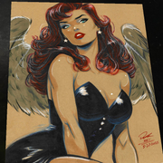 Hawkgirl - Marvel art print by Keyeske