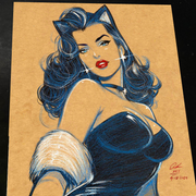 Catwoman - Marvel art print by Keyeske