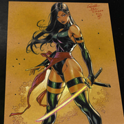 Psylocke Art Print Signed 8.5x11 | Art by Keyeske