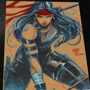 Elektra Art Print Signed 8.5x11 | Art by Keyeske