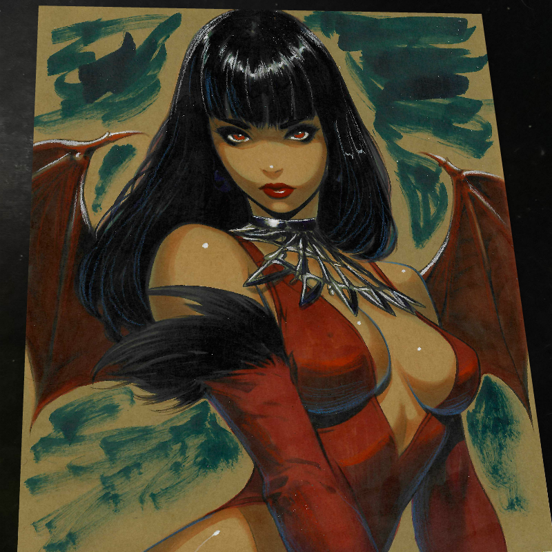 Vampirella Art Print Signed 8.5x11 Art by Keyeske