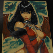 Vampirella Art Print Signed 8.5x11 Art by Keyeske - Marvel art print by Keyeske