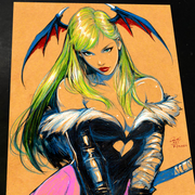 Mary Jane x Venom Art Print Signed 8.5x11 | Art by Keyeske