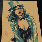 Zatanna Art Print Signed 8.5x11 | Art by Keyeske