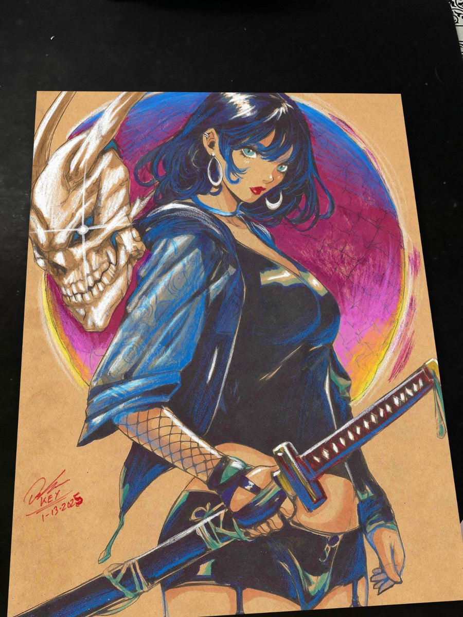 Sword Girl Original - Marvel art print by Keyeske