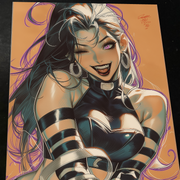 Psylocke Art Print Signed 8.5x11 | Art by Keyeske