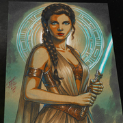 Satele Shan Star Wars Art Print Signed 8.5x11 | Art by Keyeske