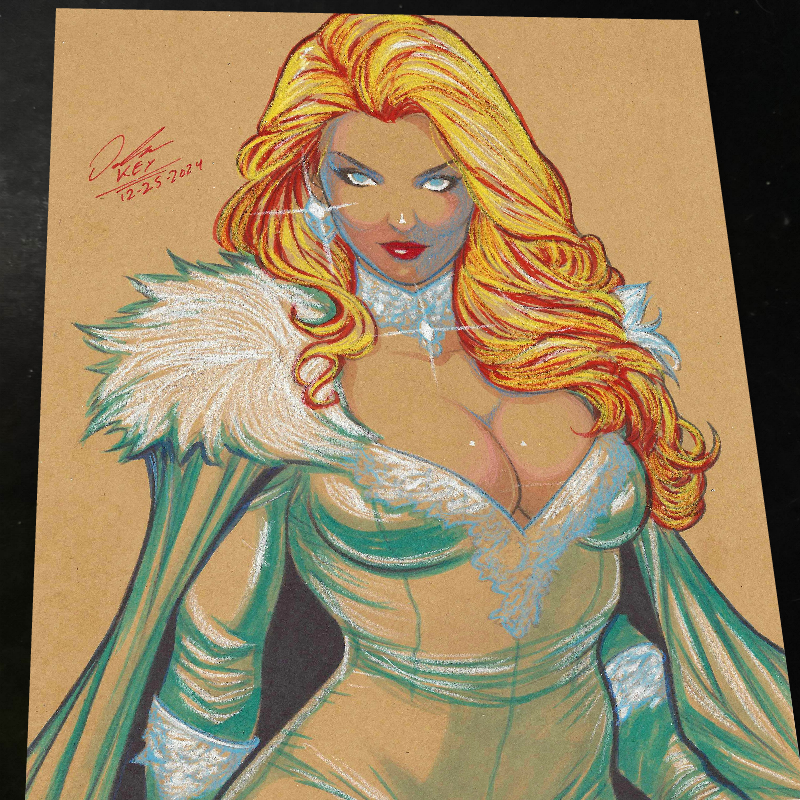 Emma Frost X-Men art print by Keyeske