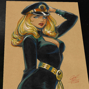 Lady Blackhawk Art Print Signed 8.5x11 | Art by Keyeske