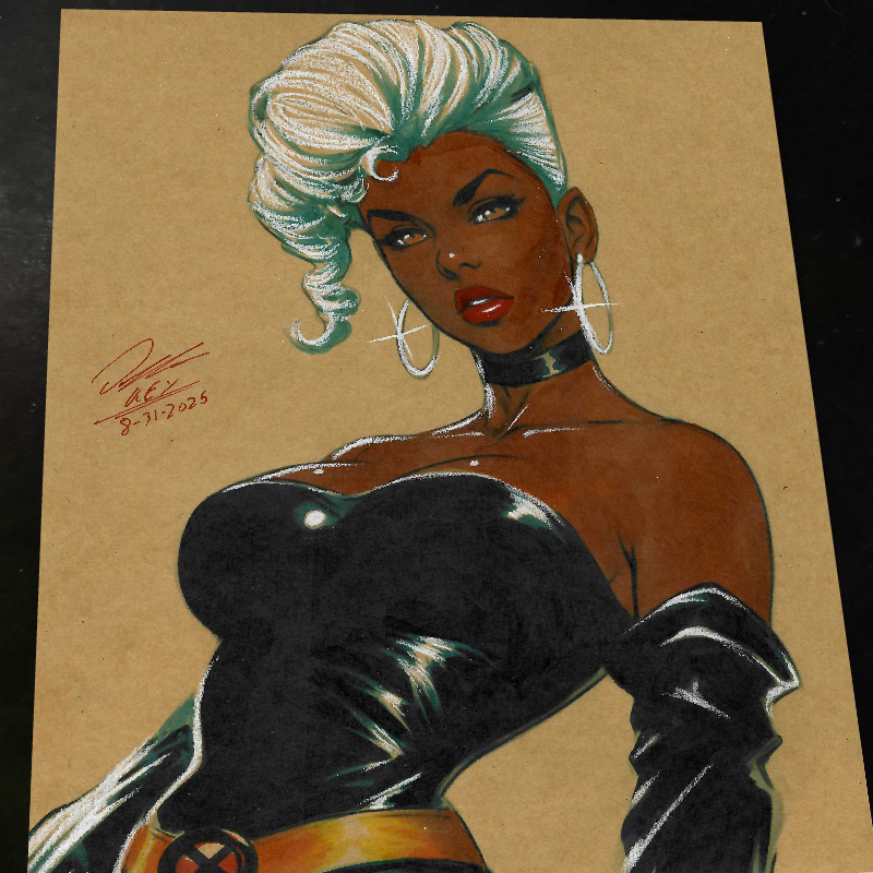 Storm X-Men Art Print Signed 8.5x11 | Art by Keyeske