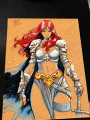 Red Sonja - Marvel art print by Keyeske