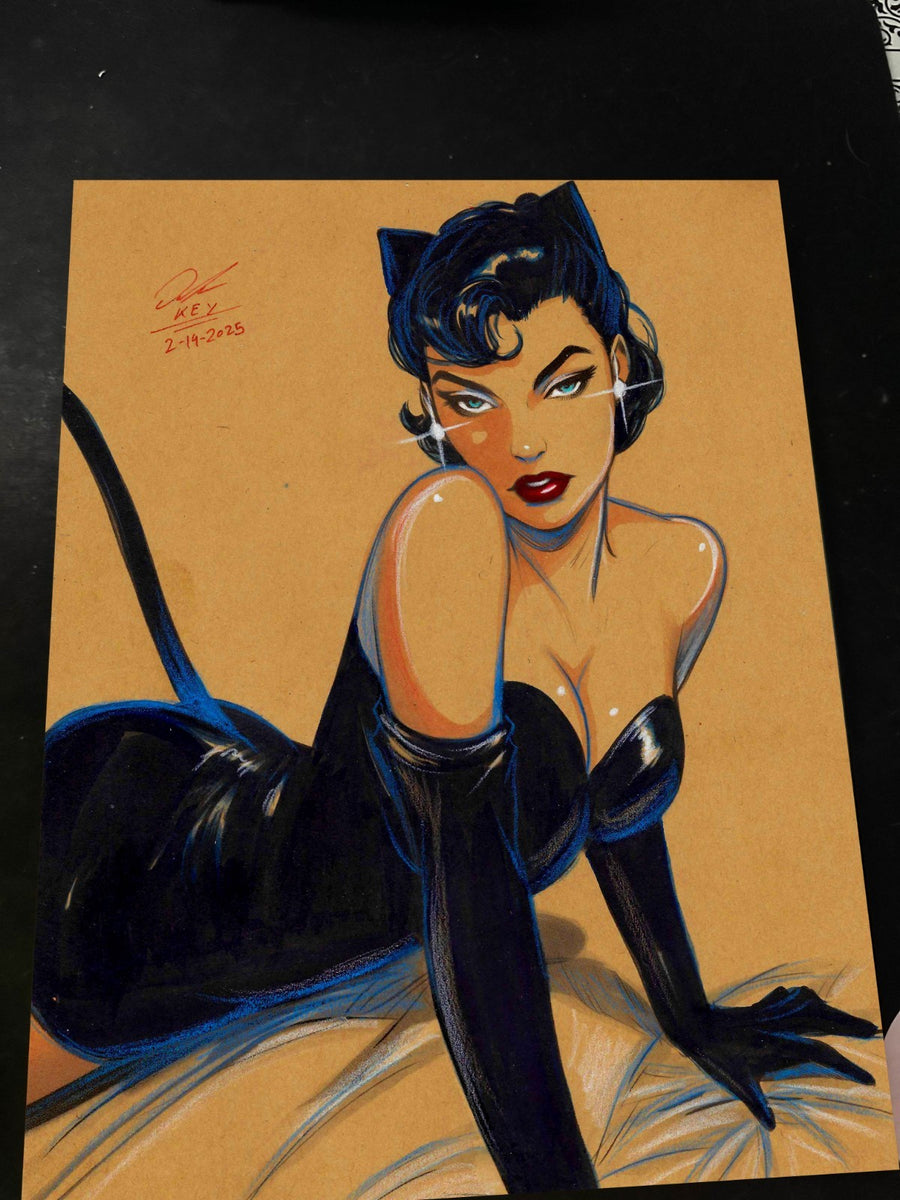 Catwoman - Marvel art print by Keyeske