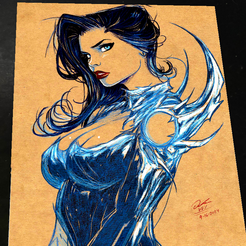 Witchblade Art Print Signed 8.5x11 | Art by Keyeske