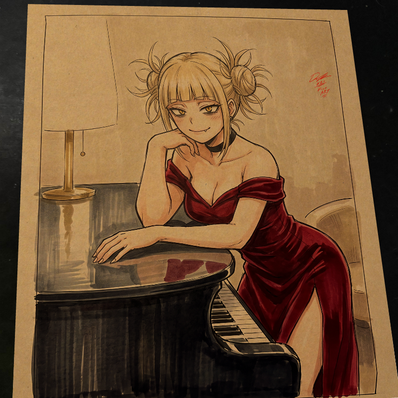 Himiko Toga My Hero Academia Art Print Signed 8.5x11 | Art by Keyeske