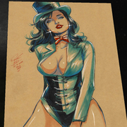 Zatanna Art Print Signed 8.5x11 | Art by Keyeske