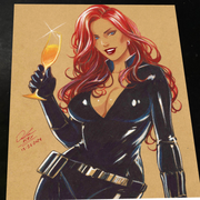 Black Widow - Marvel art print by Keyeske