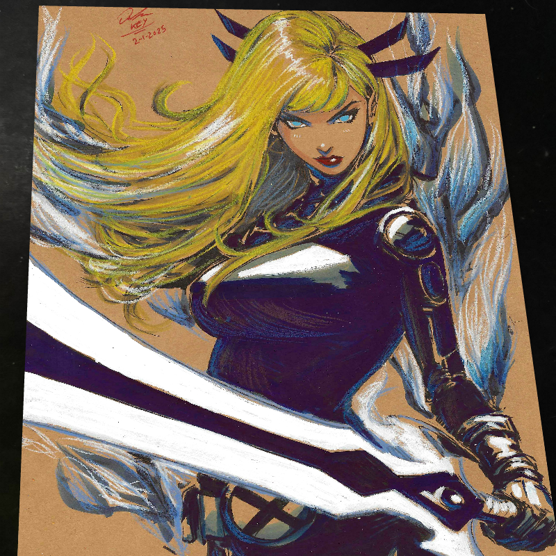 Magik X-Men Art Print Signed 8.5x11 | Art by Keyeske