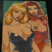 Gwen Stacy Art Print Signed 8.5x11 | Art by Keyeske